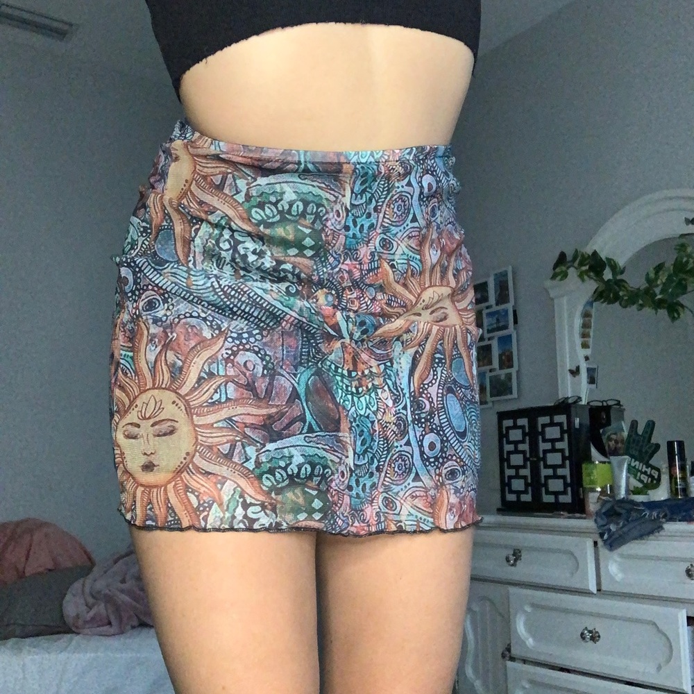 Boho printed skirt